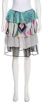 Thumbnail for your product : Emilio Pucci Printed Knee-Length Skirt w/ Tags