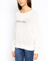 Thumbnail for your product : Wildfox Couture Unicorn Baggy Beach Sweater