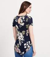 Thumbnail for your product : Dynamite Back Detail Tunic Tee NAVY FLORAL