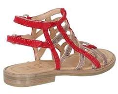 Momino Suede & Metallic Leather Cage Sandals