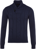 Thumbnail for your product : Oxford Felix Shawl Collar Pullover Nvy X