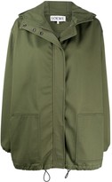 Thumbnail for your product : Loewe Hooded Zip-Up Parka Coat