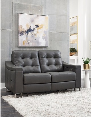 Tufted Leather Loveseat The, Kaleb 84 Tufted Leather Sofa And 61 Loveseat Set