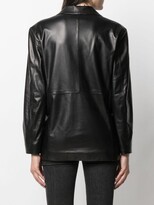 Thumbnail for your product : Drome Slim-Cut Leather Blazer