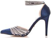Thumbnail for your product : Quiz Silver Diamante Strap Heeled Shoes