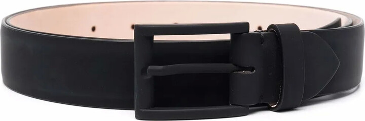 Maison Margiela Tonal-Buckle Leather Belt