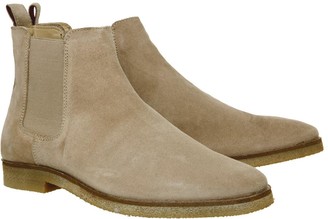 Walk London Hornchurch Chelsea Boots Stone Suede