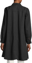 Thumbnail for your product : Eileen Fisher Long-Sleeve Button-Front Shirtdress, Plus Size