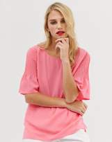 Thumbnail for your product : French Connection Classic Crepe fluted sleeve top