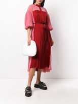 Thumbnail for your product : Sacai Colour Block Pleated Dress