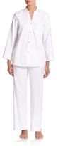 Thumbnail for your product : Oscar de la Renta Sleepwear Cotton Jacquard Pajama Set
