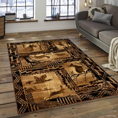 Loon Peak Allport High-Quality Woven Ultra-Soft Southwest Wilderness Theme  Berber Area Rug - ShopStyle