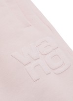Thumbnail for your product : alexanderwang.t Foundation' Tonal Logo Print Cotton Jogger Pants