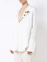 Thumbnail for your product : Ellery tortoiseshell embellished blouse