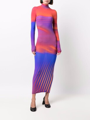 Nina Ricci Graphic-Print Midi Dress