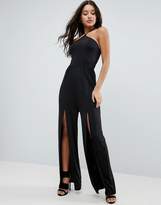 Thumbnail for your product : ASOS Slinky Jersey Jumpsuit with Front Split Leg Detail