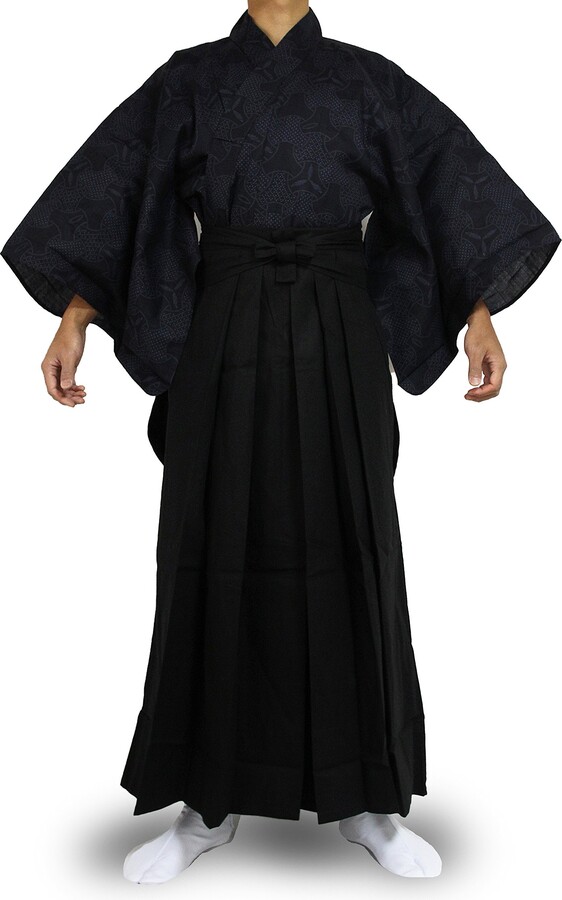 Edoten Japanese Samurai Hakama Uniform 1773NV-BK L - ShopStyle Jackets