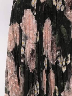 Erdem floral print pleated skirt