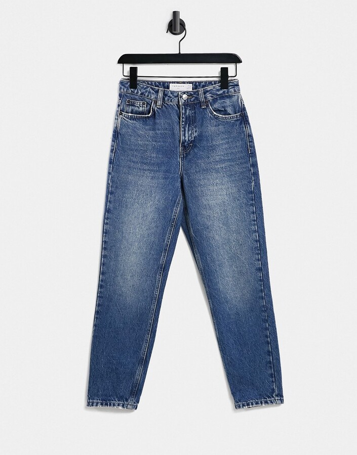 Topshop Mom jean in indigo ShopStyle