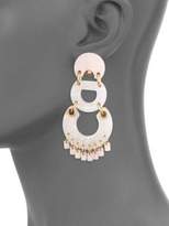 Thumbnail for your product : Lele Sadoughi Pinata Rose Quartz Chandelier Earrings
