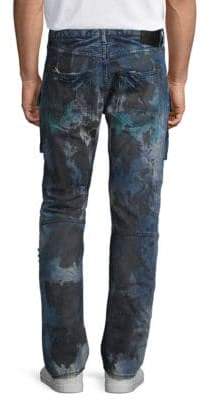 PRPS Demon Distressed Moto boot Fit Jeans