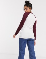 Thumbnail for your product : Brave Soul academy long sleeve raglan t shirt