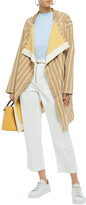 Thumbnail for your product : Bassike Draped Striped Stretch-twill Jacket