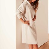 Thumbnail for your product : James Perse French Terry Hooded Raglan Dress