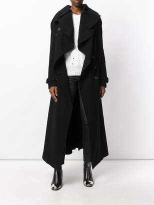 Awake double breasted belted coat