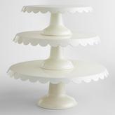 Thumbnail for your product : World Market Ivory Amelie Cake Stands
