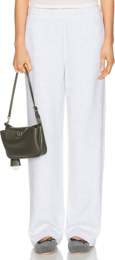 SKIMS Cotton Fleece Classic Straight Leg Pant in Grey