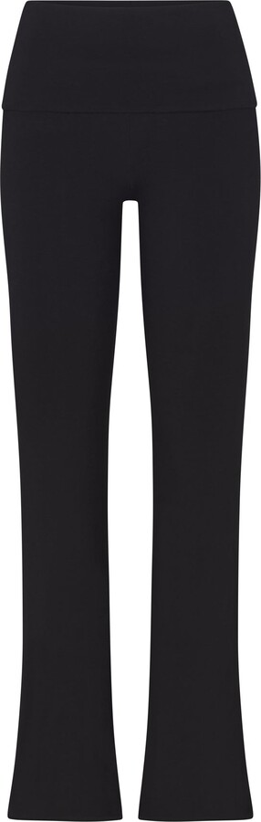  Kimberly Cotton Jersey Lounge Set, Fold Over Yoga Flare Pants  For Women