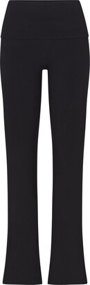 SKIMS: Black Cotton Jersey Foldover Lounge Pants