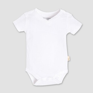 Burt's Bees Baby Baby® Short Sleeve V-Neck Bodysuit - White 3-6M