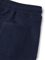 Thumbnail for your product : Kingsman Slim-Fit Tapered Brushed-Cashmere Sweatpants - Men - Blue
