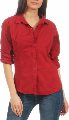 Victorinox V-Neck Shirt red casual look Fashion Shirts V-Neck Shirts 