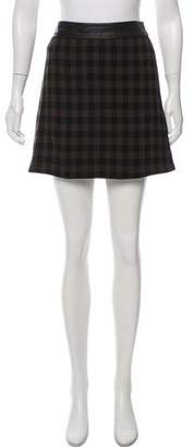 A.L.C. Virgin Wool Plaid Skirt