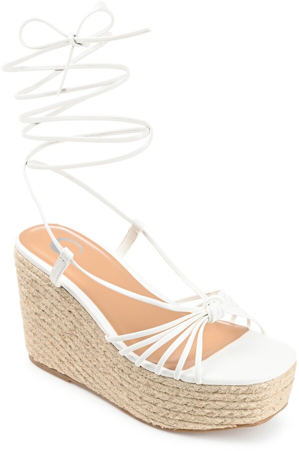 white foam platform sandals