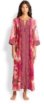 Thumbnail for your product : Oscar de la Renta Sleepwear Arabian sunset Zip-Front Caftan