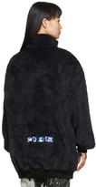 Thumbnail for your product : Heron Preston Black Oversized Fire Fleece Sweatshirt