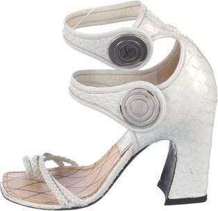 Louis Vuitton Python Animal Print Sandals
