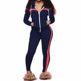 Thumbnail for your product : Chic to Max Women's 2 PCS Plus Size Tracksuit Sets Outfits Hoodie Sweatshirt and Jogging Pants Sweatsuits