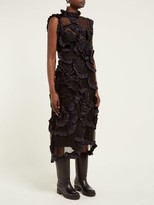 Thumbnail for your product : 4 Moncler Simone Rocha - Ruffled Tulle Midi Dress - Black