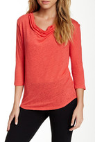Thumbnail for your product : Majestic Cowl Neck Linen Tee