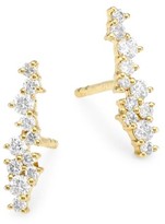 Thumbnail for your product : Sydney Evan 14K Yellow Gold & Diamond Small Bar Cocktail Stud Earrings