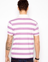 Thumbnail for your product : ASOS Stripe Polo With Chambray Pocket