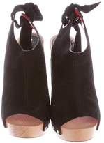 Thumbnail for your product : Proenza Schouler Suede Peep-Toe Sandals