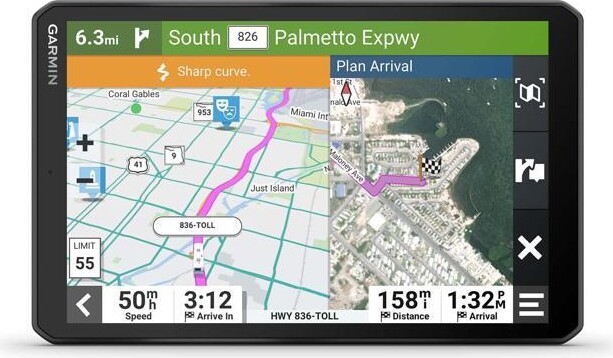 Garmin RV 895, Large, Easy-to-Read 8 GPS RV Navigator, Custom RV Routing, High-Resolution Birdseye Satellite Imagery, Directory of RV Parks and...