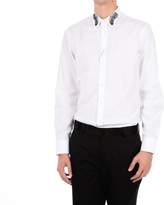 Thumbnail for your product : Alexander McQueen Poplin Shirt With Embroidery Peacock Feathers