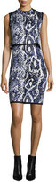 Thumbnail for your product : French Connection Spotlight Sleeveless Snake-Print Dress, Monarch Blue